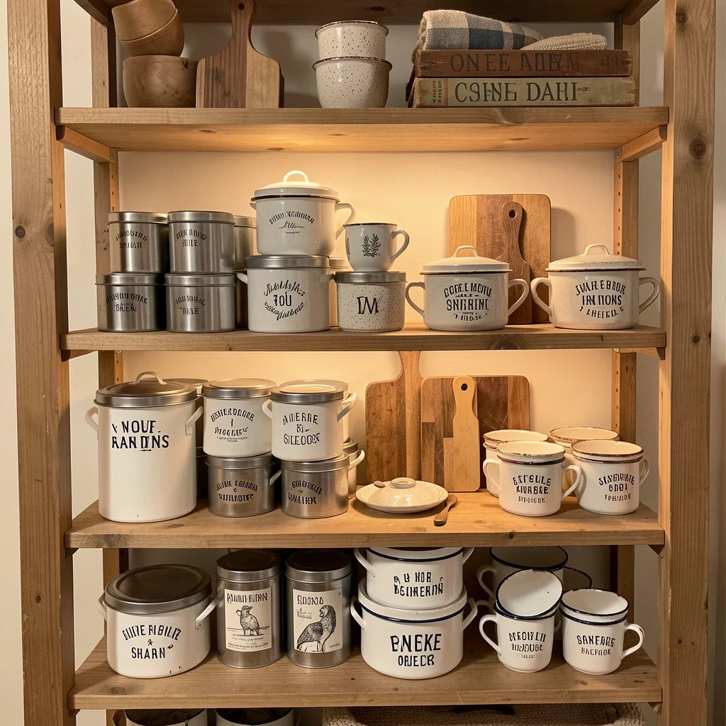 Warm rustic kitchen scene